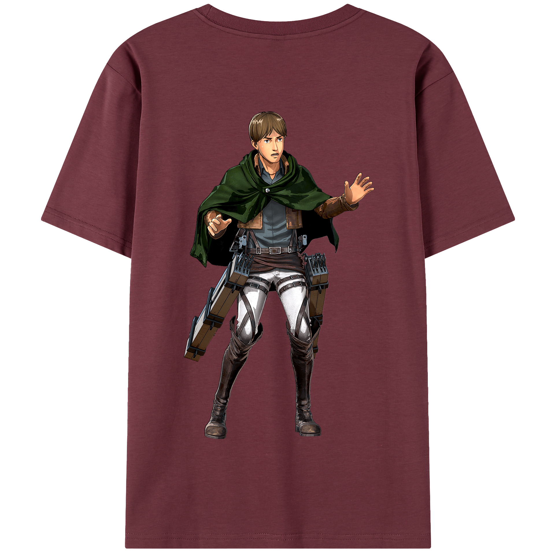 （画像用） 進撃の巨人 Attack on Titan 綿100％半袖Tシャツ（背面プリント）